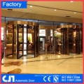 Guangzhou 2 3 4 Wings automático giratório porta de alumínio frame ou frameless com a Alemanha